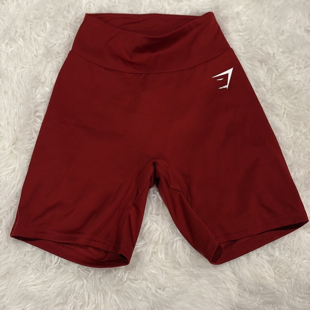 Gymshark Women's Deep Red Bike Shorts